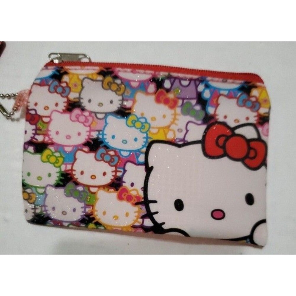 Hello Kitty Rainbow Pastels Plastic Mesh Coin Purse